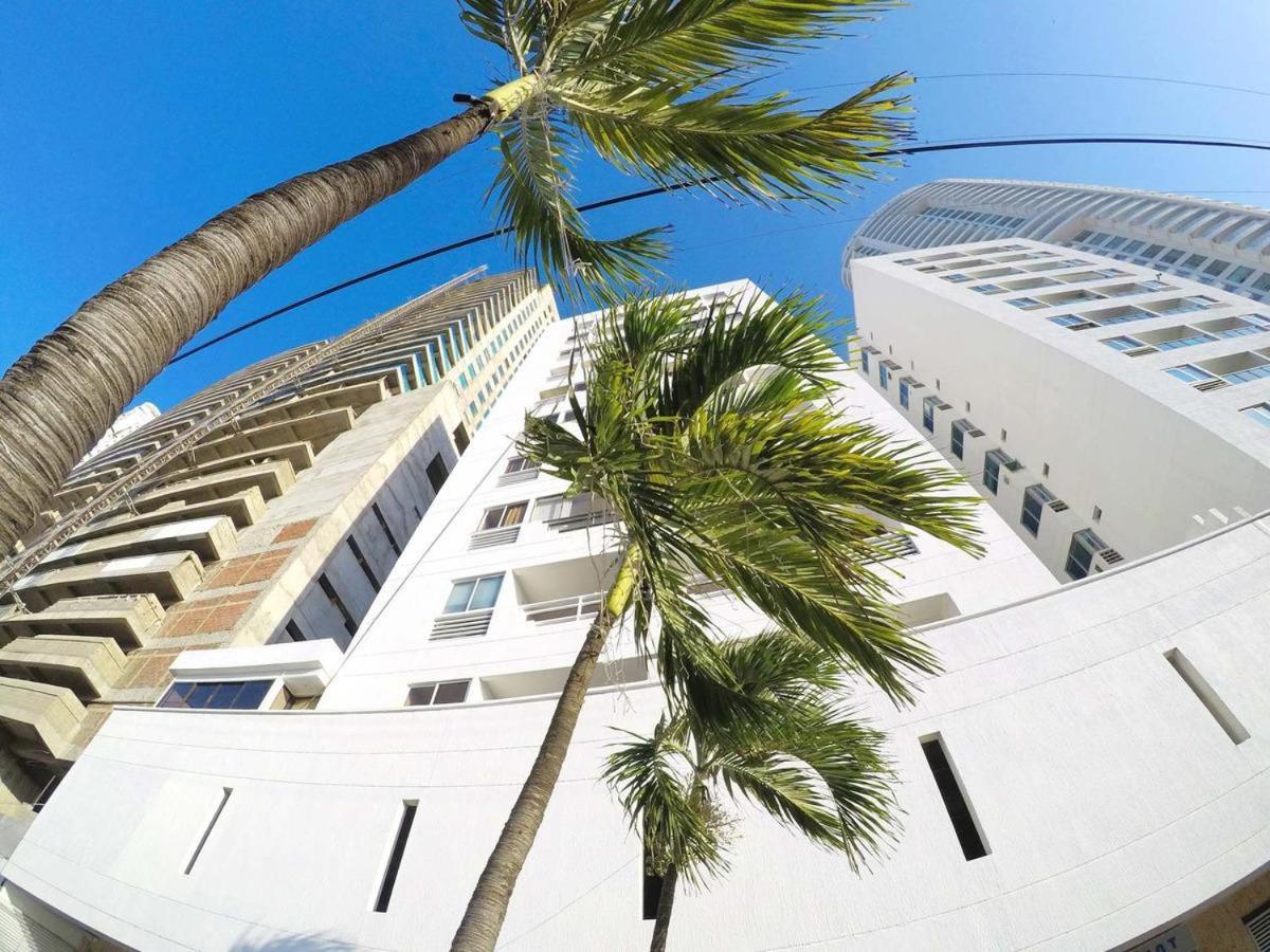 Apto Exclusivo En Bocagrande Frente Al Mar Cartagena Eksteriør bilde